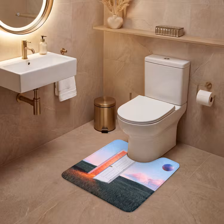 WC Mat - Deur - Fantasie - Ruimte - Deur - Fantasie - Ruimte WCmat U-uitsnede middel
