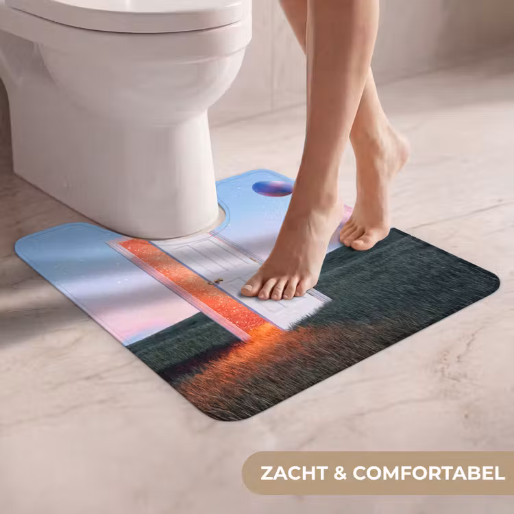 WC Mat - Deur - Fantasie - Ruimte - Deur - Fantasie - Ruimte WCmat U-uitsnede middel