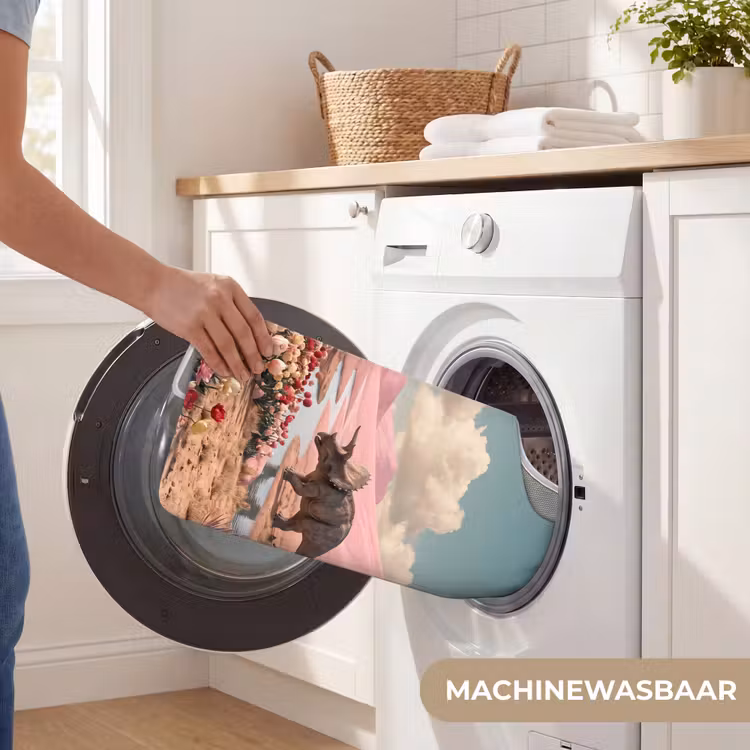 WC Mat - Dinosaurus - Roze - Landschap - Dinosaurus - Roze - Landschap WCmat U-uitsnede middel
