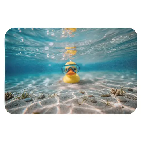Duikbril - Eend - Water WCmat klein -3d