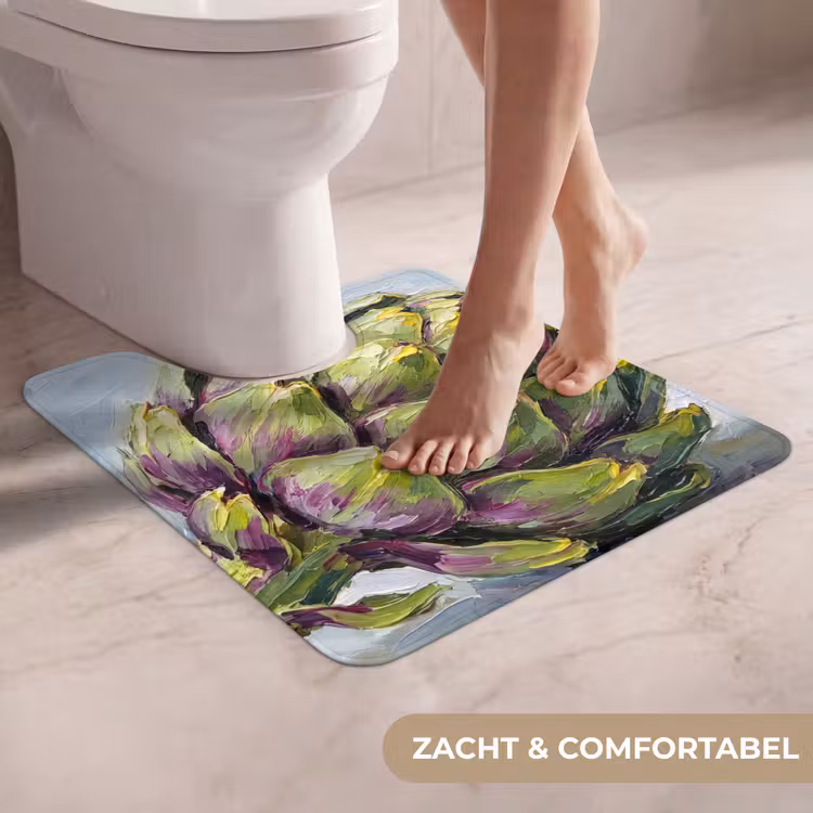 WC Mat - Eten - Artisjok - Modern - Eten - Artisjok - Modern WCmat U-uitsnede middel