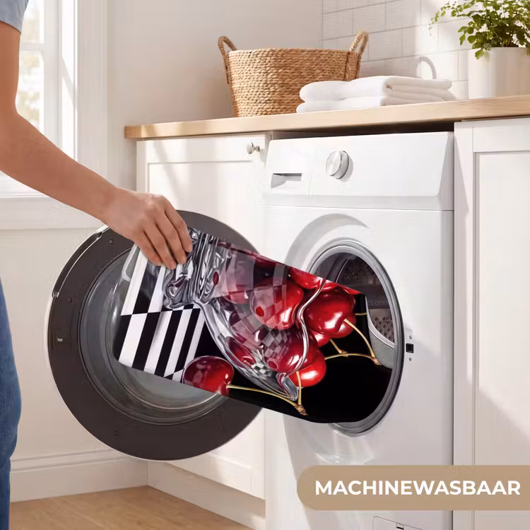WC Mat - Eten - Kersen - Rood - Eten - Kersen - Rood WCmat U-uitsnede middel