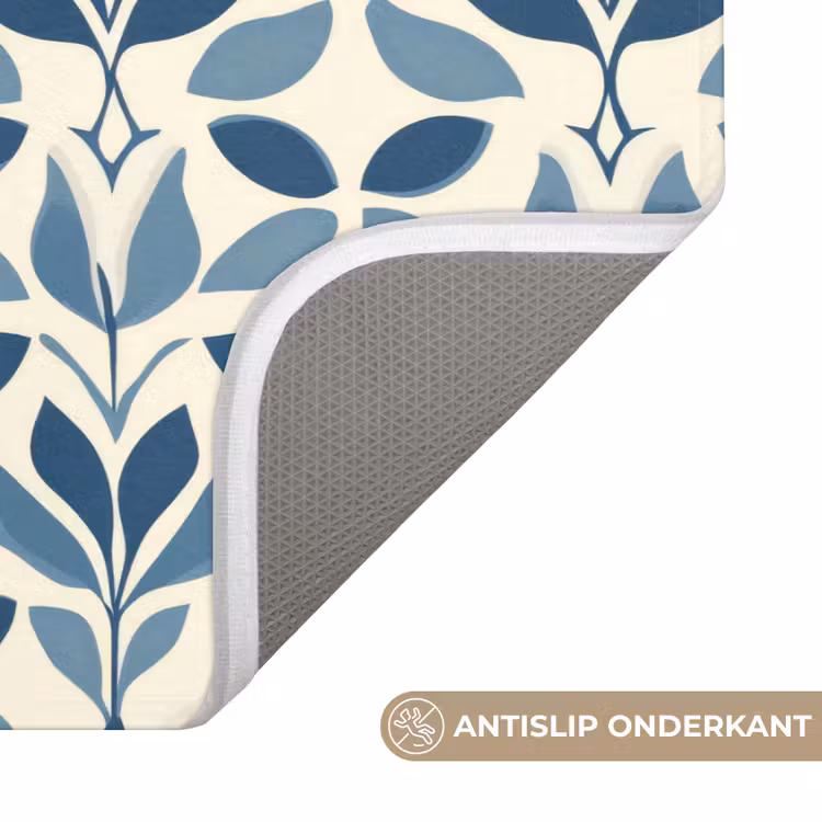 Flora - Modern - Blauw WCmat klein 1009 -USP_AntislipNL