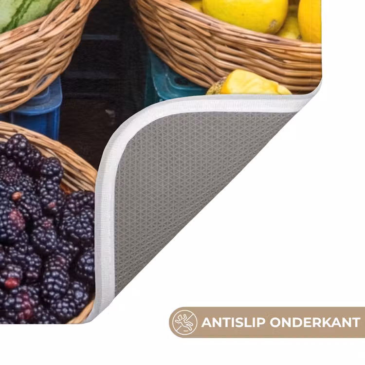 WC Mat - Fruit - Markt - Kleurrijk - Fruit - Markt - Kleurrijk WCmat U-uitsnede middel