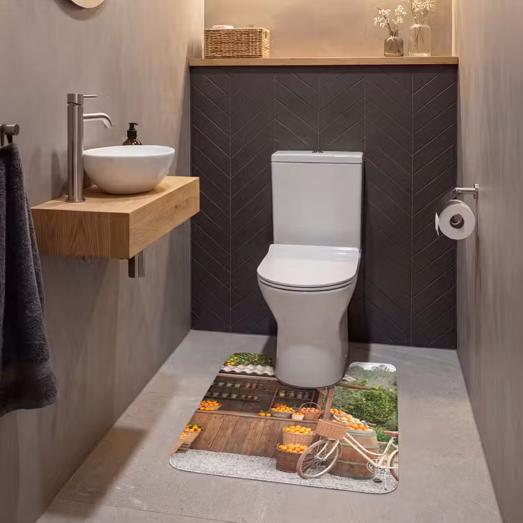 WC Mat - Fruit - Markt - Landelijk - Fruit - Markt - Landelijk WCmat U-uitsnede middel