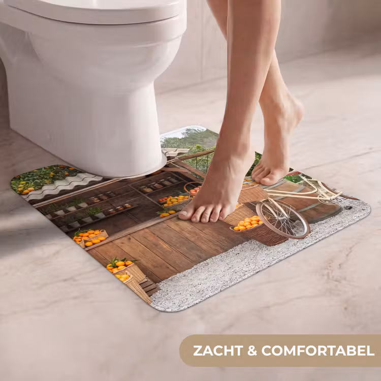 WC Mat - Fruit - Markt - Landelijk - Fruit - Markt - Landelijk WCmat U-uitsnede middel