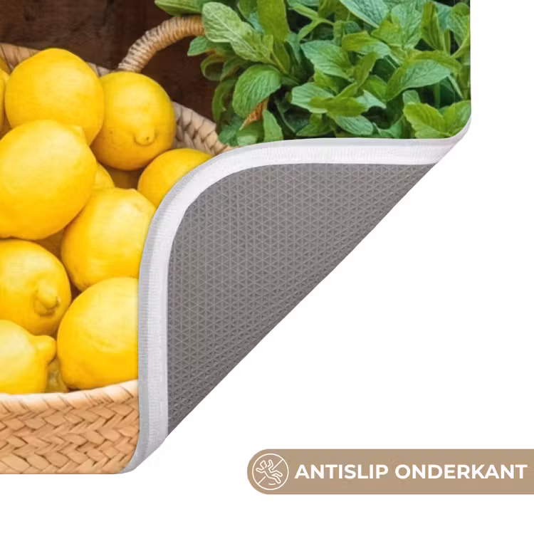 WC Mat - Fruit - Markt - Vers - Fruit - Markt - Vers WCmat U-uitsnede middel