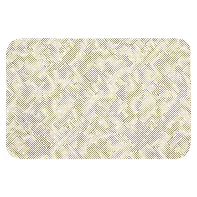 Geometrisch - Lijnen - Groen WCmat klein 1009 -3d