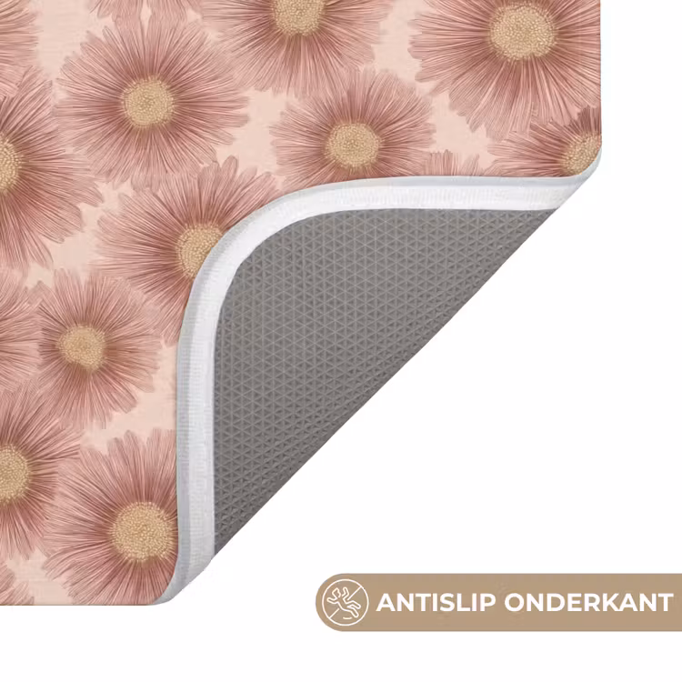 Gerbera - Bloemen - Roze WCmat klein 1009 -USP_AntislipNL
