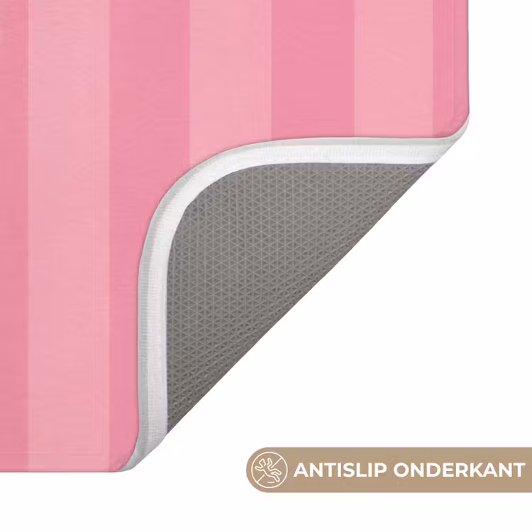 Gestreept - Roze - Chéri WCmat klein -USP_AntislipNL
