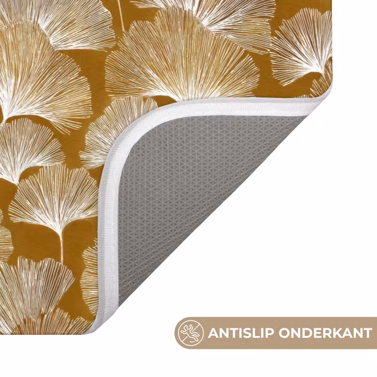 Ginkgo - Bladeren - Goud WCmat klein 1009 -USP_AntislipNL