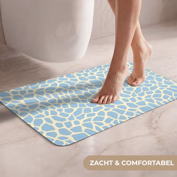 Giraf - Modern - Blauw WCmat klein 1009 -USP_ZachtNL