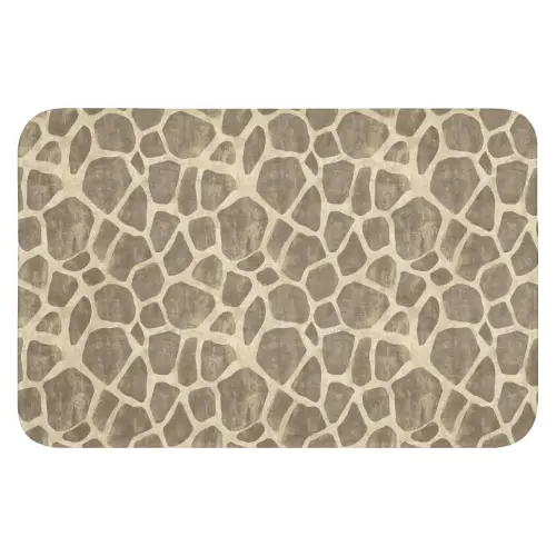 Giraf - Patroon - Beige - Bruin WCmat klein 1009 -3d