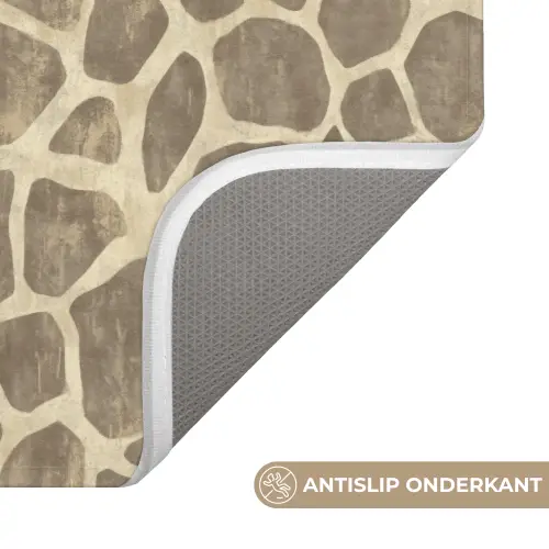 Giraf - Patroon - Beige - Bruin WCmat klein 1009 -USP_AntislipNL