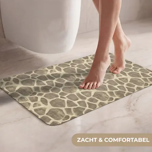 Giraf - Patroon - Beige - Bruin WCmat klein 1009 -USP_ZachtNL