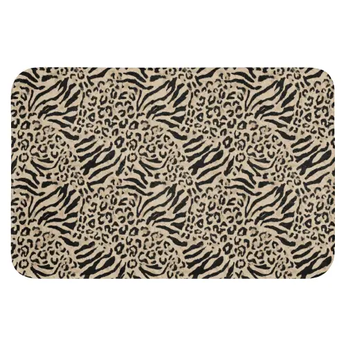 Giraf - Zebra - Motief - Bruin WCmat klein 1009 -3d