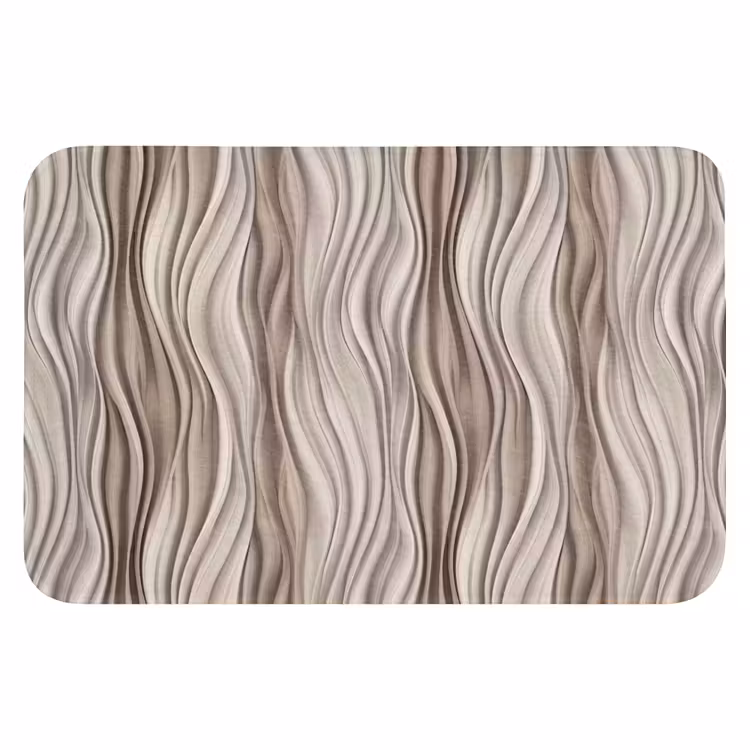 Golven - 3D - Crème WCmat klein 1009 -3d