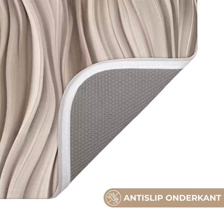 Golven - 3D - Crème WCmat klein 1009 -USP_AntislipNL