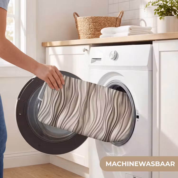 Golven - 3D - Crème WCmat klein 1009 -USP_WasbaarNL