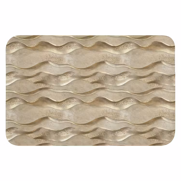 Golven - Patroon - Goud WCmat klein 1009 -3d