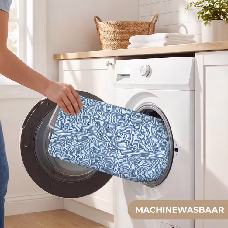 Golven - Ritmisch - Blauw WCmat klein 1009 -USP_WasbaarNL
