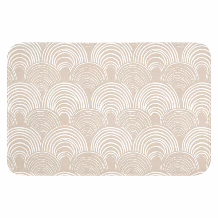 Golven - Structuur - Beige WCmat klein 1009 -3d