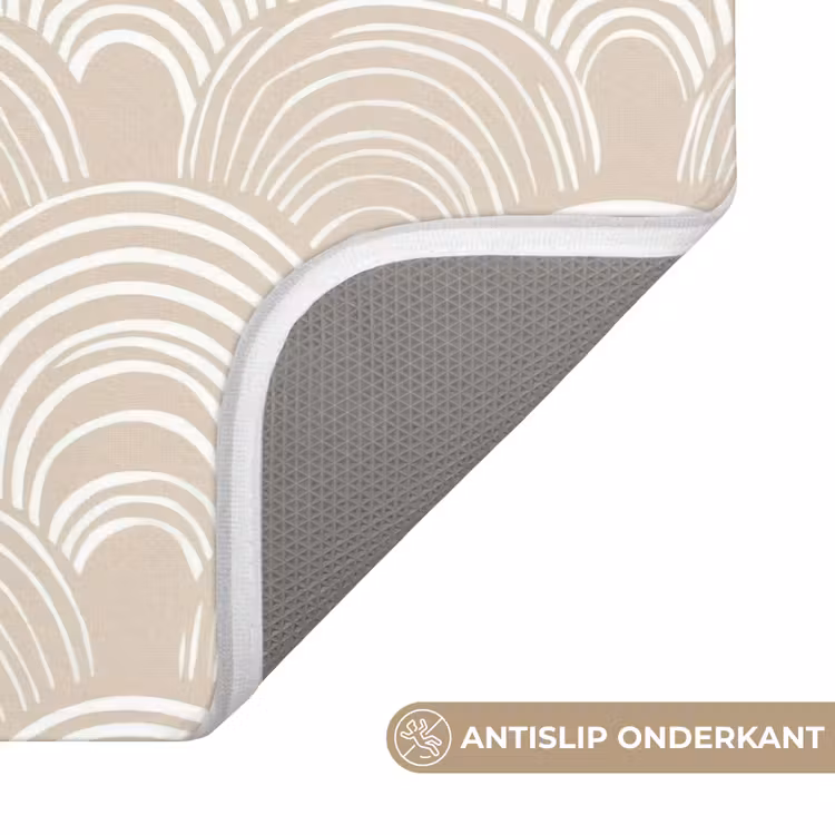 Golven - Structuur - Beige WCmat klein 1009 -USP_AntislipNL