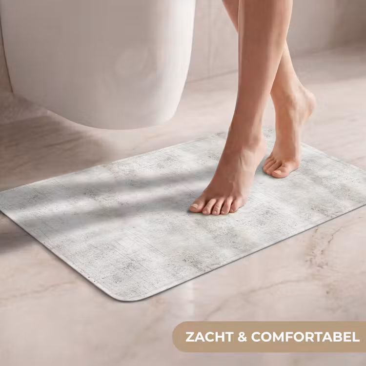 Grijs - Beton - Verweerd WCmat klein 1009 -USP_ZachtNL