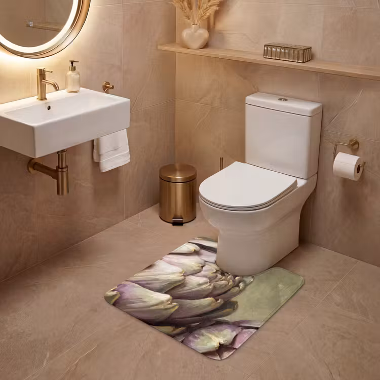 WC Mat - Groente - Stilleven - Schilderij - Groente - Stilleven - Schilderij WCmat U-uitsnede middel