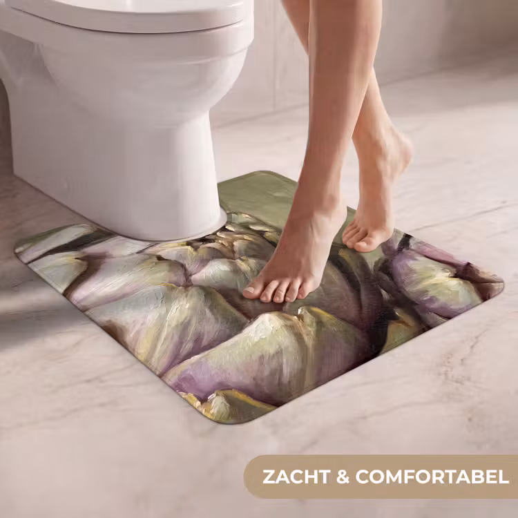 WC Mat - Groente - Stilleven - Schilderij - Groente - Stilleven - Schilderij WCmat U-uitsnede middel