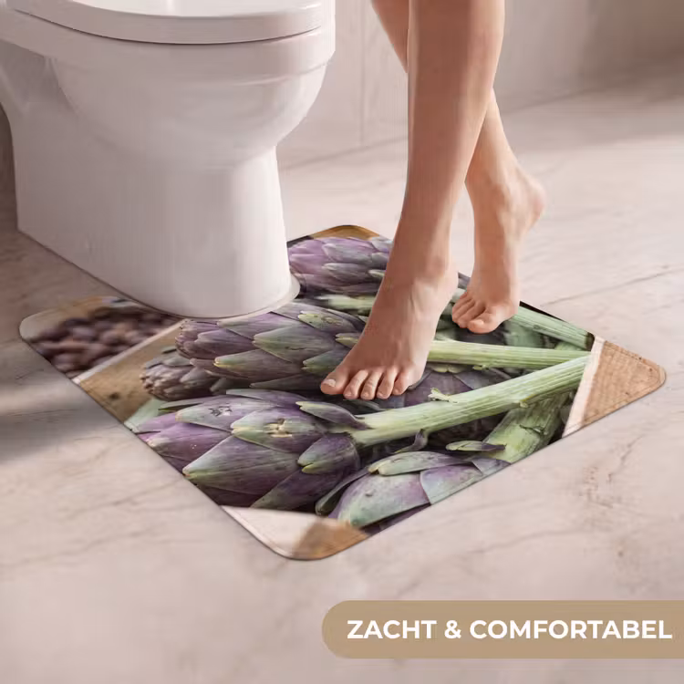 WC Mat - Groenten - Markt - Vers - Groenten - Markt - Vers WCmat U-uitsnede middel