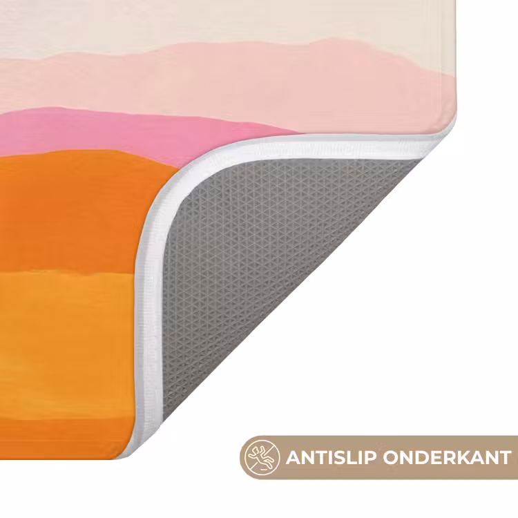 Heuvels - Oranje - Zon - Abstract WCmat klein -USP_AntislipNL