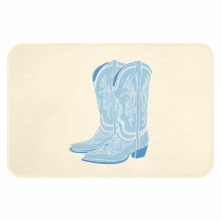 Illustratie - Cowboylaarzen - Patroon WCmat klein -3d