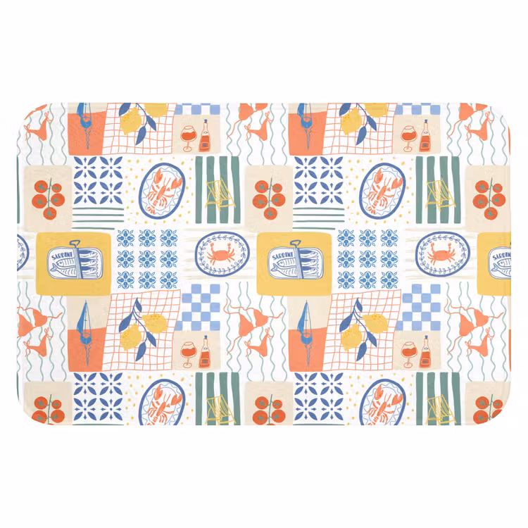 Illustratie - Patroon - Grafisch - Kleur WCmat klein 1009 -3d