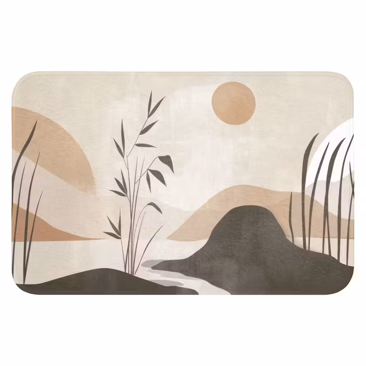 Japandi - Landschap - Beige WCmat klein -3d