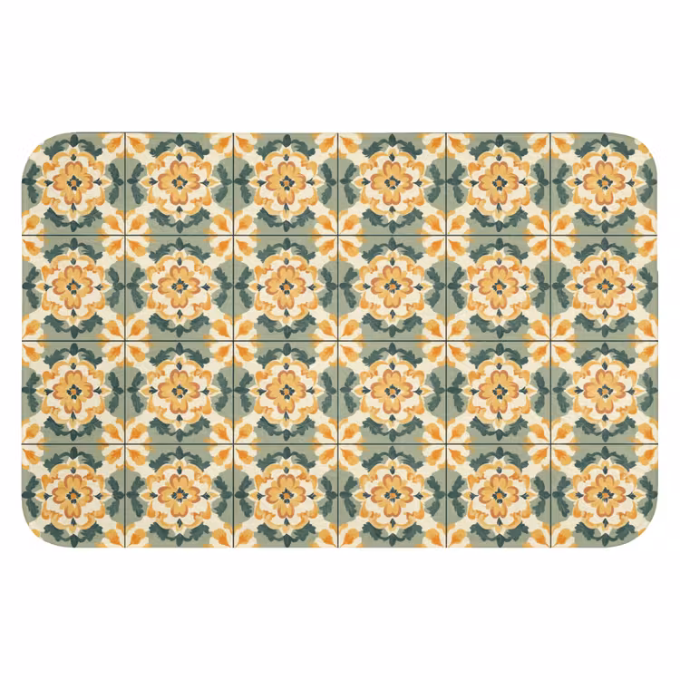 Keramiek - Verweerd - Kleurrijk WCmat klein 1009 -3d