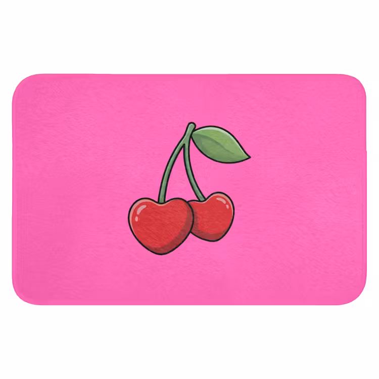 Kers - Roze - Fruit WCmat klein -3d