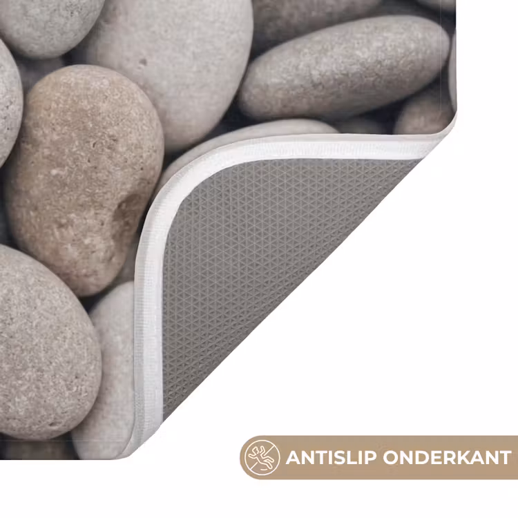 Kiezels - Stenen - Grijs WCmat klein -USP_AntislipNL
