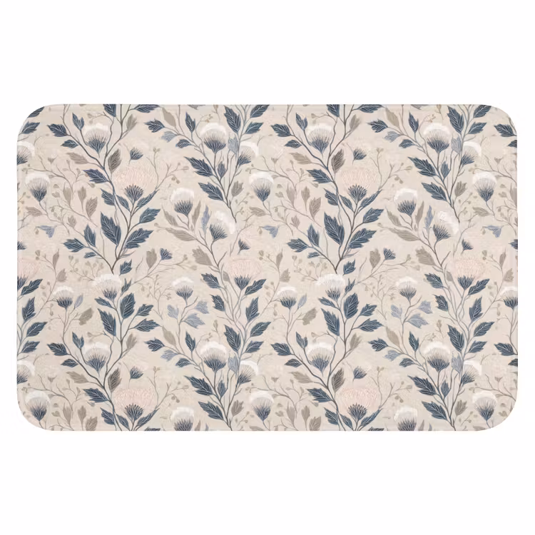 Klassiek - Botanisch - Kleurrijk WCmat klein 1009 -3d