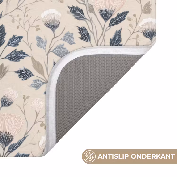 Klassiek - Botanisch - Kleurrijk WCmat klein 1009 -USP_AntislipNL