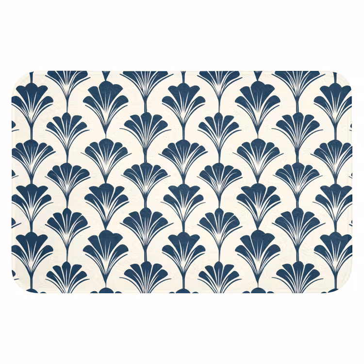 Klassiek - Motief - Blauw WCmat klein 1009 -3d