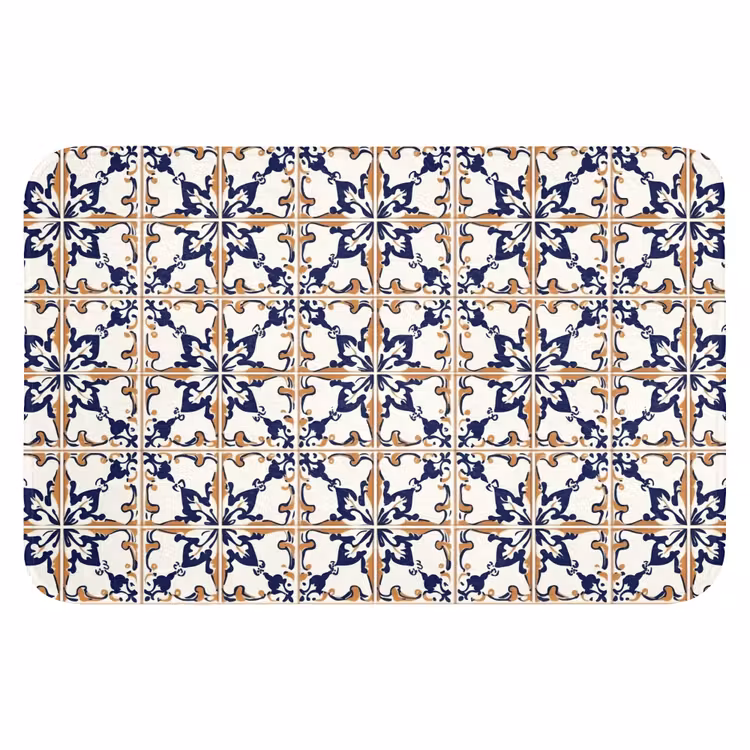 Klassiek - Patroon - Kleurrijk WCmat klein 1009 -3d