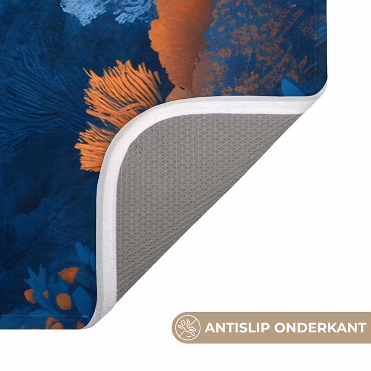 Koraalrif - Vissen - Oceaan - Blauw WCmat klein -USP_AntislipNL