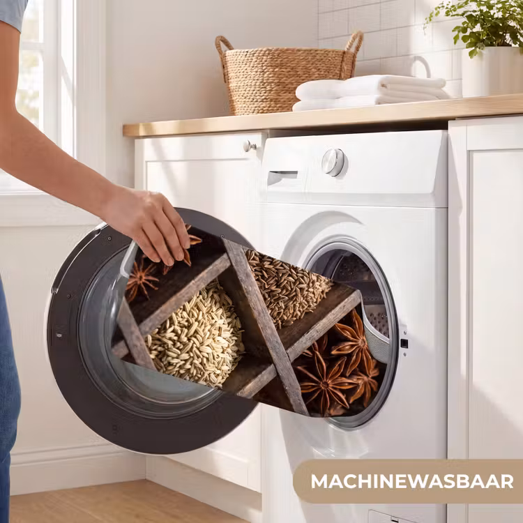 WC Mat - Kruiden - Houten - Eten - Kruiden - Houten - Eten WCmat U-uitsnede middel