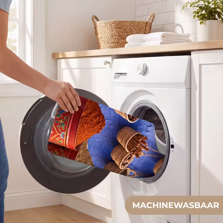 WC Mat - Kruiden - Manden - Markt - Kruiden - Manden - Markt WCmat U-uitsnede middel