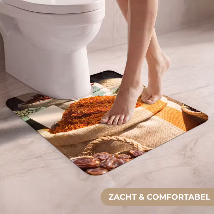 WC Mat - Kruiden - Markt - Kleurrijk - Kruiden - Markt - Kleurrijk WCmat U-uitsnede middel