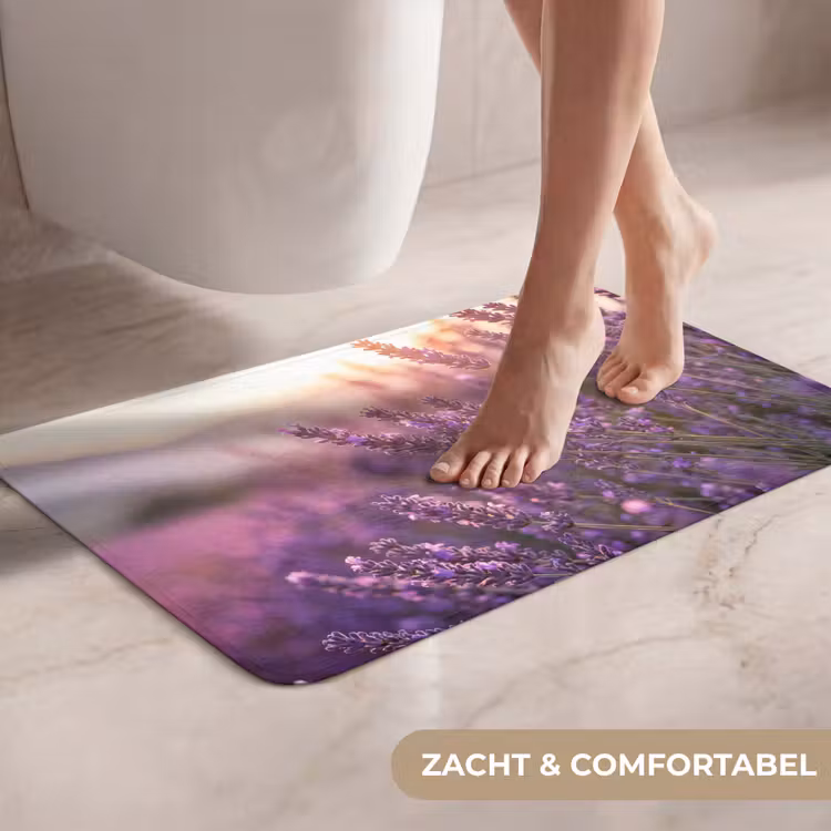Lavendel - Paars - Zonlicht WCmat klein -USP_ZachtNL