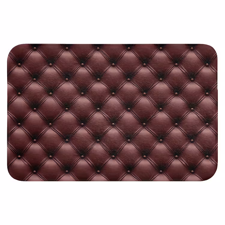 Leer - Patroon - Bordeaux WCmat klein 1009 -3d