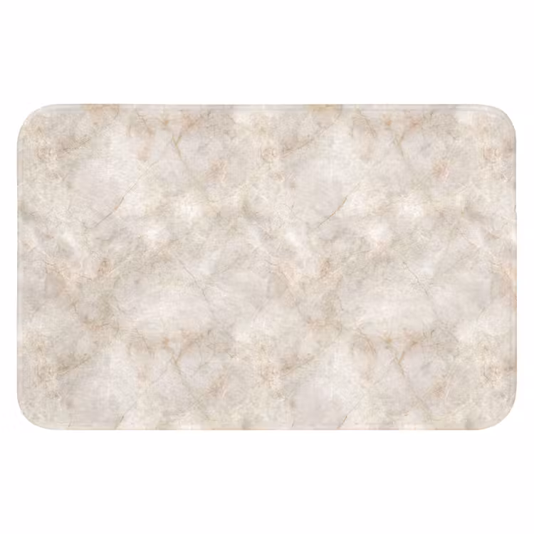 Lichtbeige - Goudbruine Nerven - Marmer WCmat klein 1009 -3d