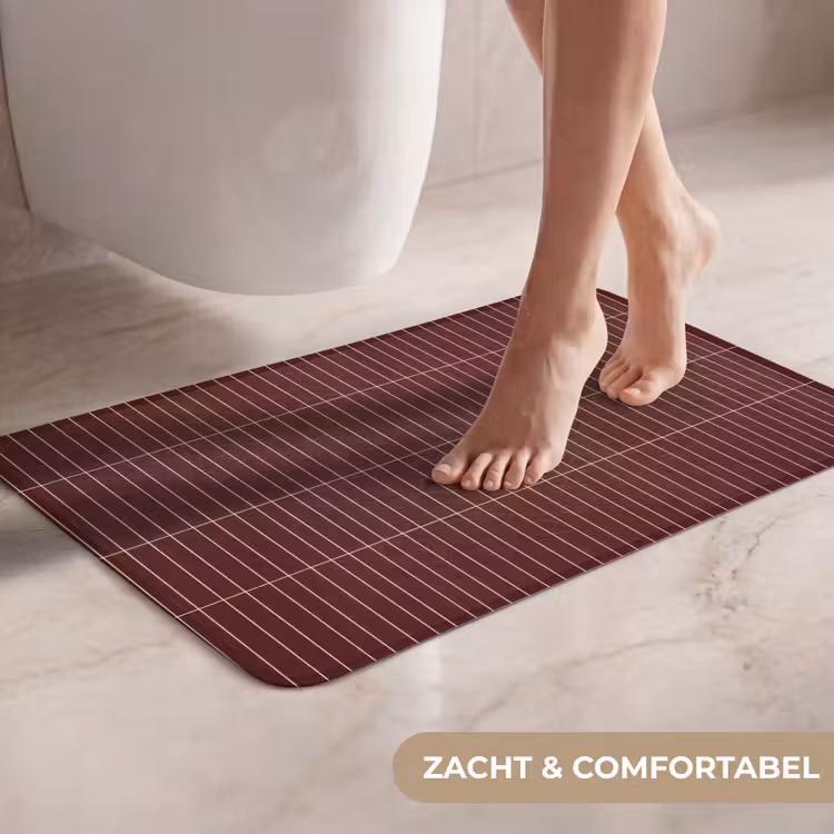 Lijnen - Patroon - Bordeaux WCmat klein 1009 -USP_ZachtNL